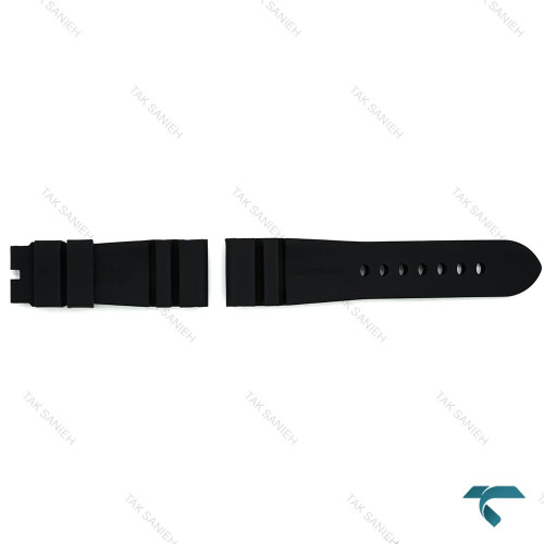 بندرابر ساعت پنرای مردانه مشکی لوگو نارنجی Panerai-Strap-8176-G