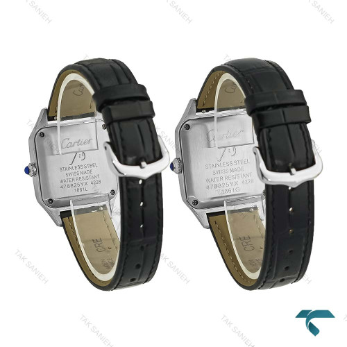 ساعت ست کارتیه سانتوس دومونت دورنگ طلایی Cartier-8306-S ساعت ست کارتیه سانتوس دومونت دورنگ طلایی Cartier-8306-S