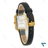 ساعت دنیل ولینگتون زنانه طلایی بند چرم مستطیلی DW-8309-L