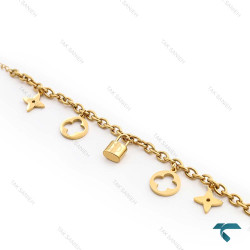 دستبند ظریف زنانه طلایی Bracelet-8349-L