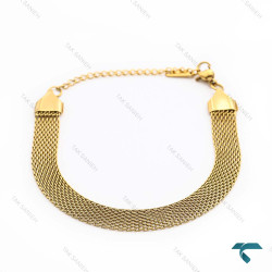 دستبند زنانه حصیری طلایی Bracelet-8354-L