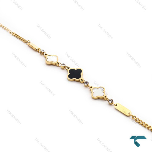 ون کلیف زنانه طلایی دستبند زنجیری VanCleef-8337-L