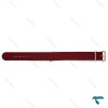 بند برزنتی دنیل ولینگتون مردانه زرشکی سگک رزگلد DW-Strap-8584-G