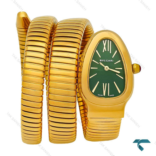 ساعت زنانه بولگاری ماری طلایی صفحه سبز Bvlgari-8603-L