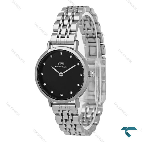 DW زنانه گرد استیل صفحه مشکی مدیوم DW-8614-L DW زنانه گرد استیل صفحه مشکی مدیوم DW-8614-L