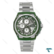 ساعت نیوی فورس NF8051 مردانه سه موتوره نقره ای سبز NaviForce-8631-G