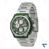 ساعت نیوی فورس NF805 مردانه سه موتوره نقره ای زه سبز NaviForce-8631-G