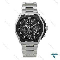 ساعت نیوی فورس NF8051 مردانه نقره ای صفحه مشکی NaviForce-8634-G