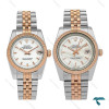 ست ساعت رولکس دورنگ رزگلد صفحه صدف Rolex-8645-S