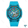 ساعت مچی کاسیو جیشاک GA2100 مردانه آبی شیشه ای GShock-8382-G