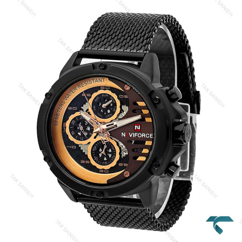 نیوی فورس NF9110 مردانه بند حصیری مشکی NaviForce-8401-G نیوی فورس NF9110 مردانه بند حصیری مشکی NaviForce-8401-G