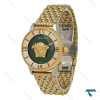 ورساچه La Medusa زنانه طلایی صفحه سبز Versace-8417-L