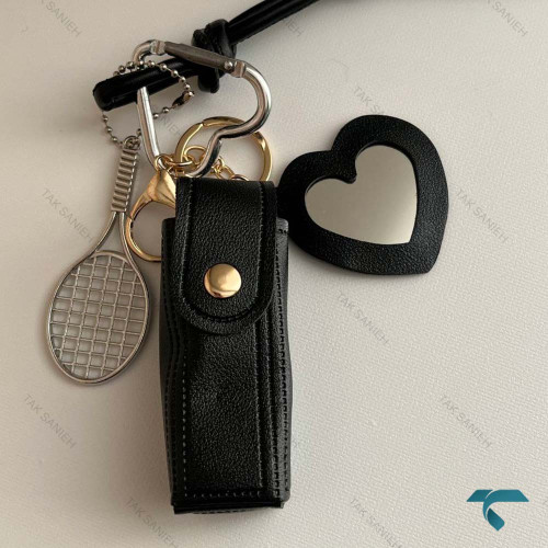 چارم بگ زنانه آیینه وتنیس مشکی Charm-8426-L