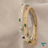 دستبند زنانه طلایی ونقره ایی نگین دار Bracelet-8459-L دستبند زنانه طلایی ونقره ایی نگین دار Bracelet-8459-L