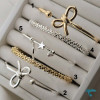 بنگل های طرح پاپیون و خاویاری Bracelet-8462-L
