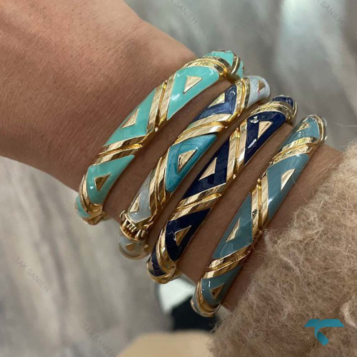 دستبند زنانه میناکاری رنگبندی MinaKari-8508-L