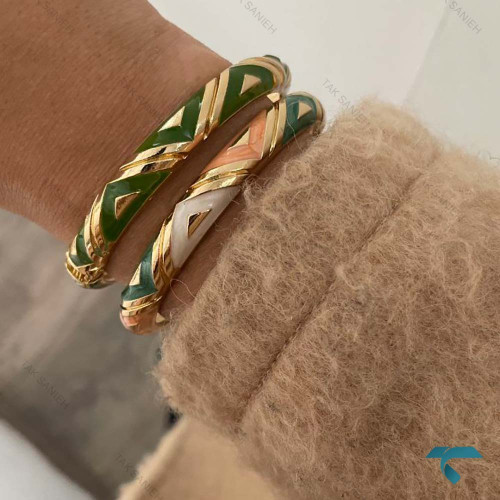 دستبند زنانه میناکاری رنگبندی MinaKari-8508-L