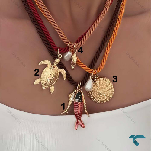 گردنبند طرح ساحلی GhardanBand-8535-L