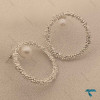گوشواره خاویاری نقره ایی ومروارید Ghoshvareh-8553-L