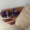 گوشواره طرح گل سه پر رنگبندی Ghoshvareh-8563-L