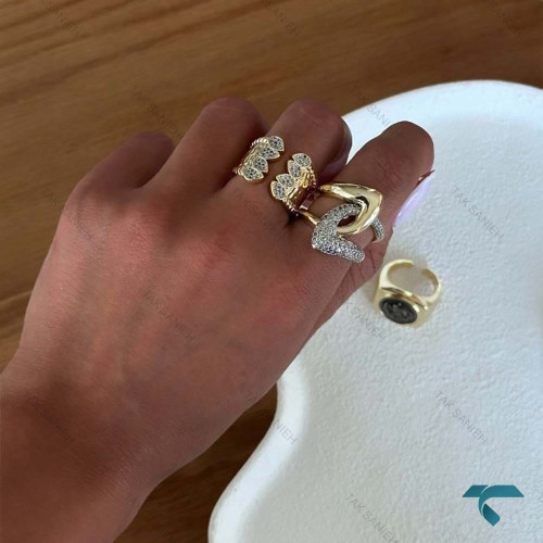 انگشتر طلایی نگین دار Ring-8686-L