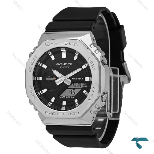 کاسیو جی شاک GMA-2100 مردانه سیلور مشکی GShock-8716-G کاسیو جی شاک GMA-2100 مردانه سیلور مشکی GShock-8716-G