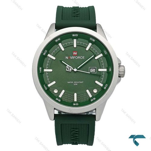 نیوی فورس NF9248 مردانه استیل سبز بند رابر NaviForce-8721-G