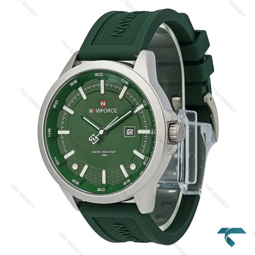 نیوی فورس NF9248 مردانه استیل سبز بند رابر NaviForce-8721-G