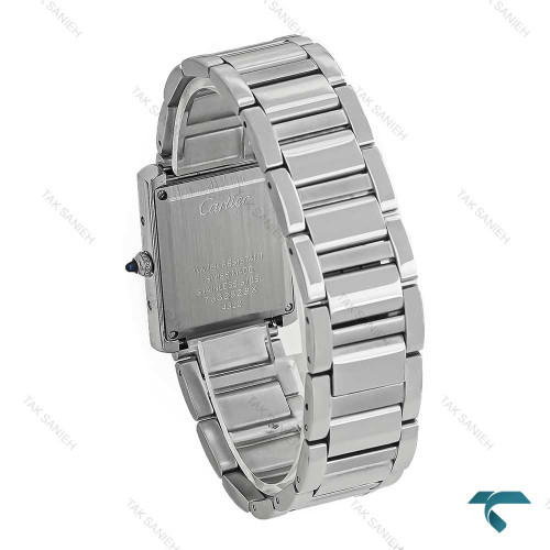 ساعت مردانه Cartier Tank نقره ای سایز مدیوم Cartier-7300-L
