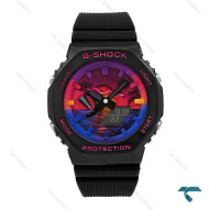  ساعت کاسیو جیشاک GM-2100 مردانه مشکی صفحه رنگی Casio-7312-G