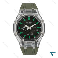 ساعت جی شاک GA2100-AP مردانه شیشه ای سبز Casio-7316-G