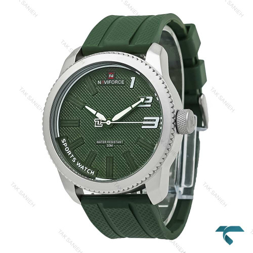 ساعت مردانه نیوی فورس NF9202 بند رابر سبز NaviForce-7338-G
