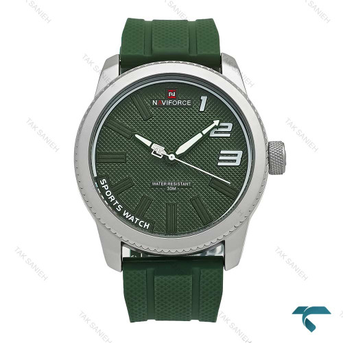 ساعت مردانه نیوی فورس NF9202 بند رابر سبز NaviForce-7338-G ساعت مردانه نیوی فورس NF9202 بند رابر سبز NaviForce-7338-G