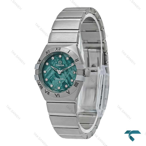 ساعت امگا کانسلیشن زنانه سیلور صفحه سبز شهاب سنگی Omega-7345-L ساعت امگا کانسلیشن زنانه سیلور صفحه سبز شهاب سنگی Omega-7345-L