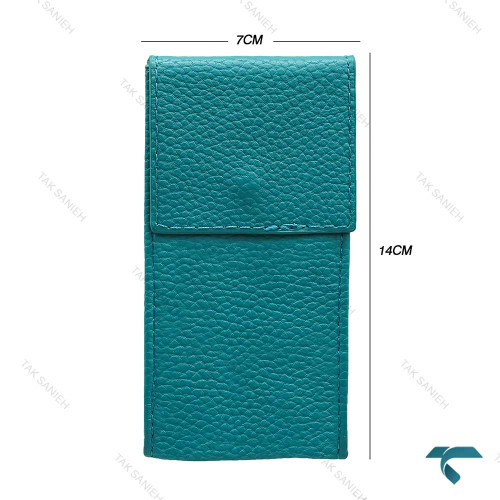 کیف ساعت مچی مسافرتی چرم سبزآبی TWB-SkyBlue-7361-U