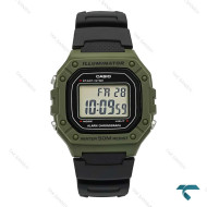 ساعت مچی W-218H اورجینال مردانه سبز مشکی Casio-7395-G