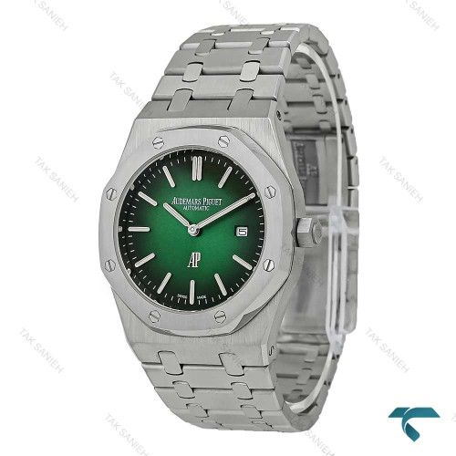 ساعت اودمار پیگه AP مردانه استیل صفحه سبز مشکی AP-7419-G