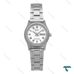 ساعت کاسیو LTP-V006D-7BUDF زنانه سیلور صفحه سفید Casio-7447-L