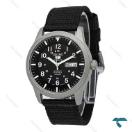 ساعت سیکو 5 اسپرت مردانه سیلور بند برزنت مشکی Seiko-7508-G