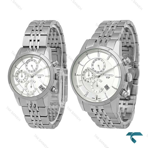 ست ساعت سه موتوره سیکو تمام استیل Seiko-8738-S ست ساعت سه موتوره سیکو تمام استیل Seiko-8738-S