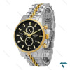 ساعت سیکو دورنگ طلایی کورنوگراف صفحه مشکی Seiko-8745-G