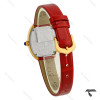 ساعت کارتیه زنانه Baignoire طلایی بند چرم قرمز Cartier-9852-L ساعت کارتیه زنانه Baignoire طلایی بند چرم قرمز Cartier-9852-L