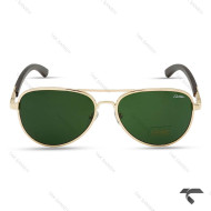 عینک آفتابی مردانه CT2851-4 کارتیه طلایی شیشه سبز خلبانی Cartier-9864-G