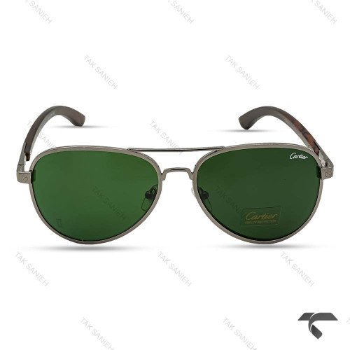 عینک دودی مردانه CT2851-5 کارتیه خلبانی Cartier-9865-G