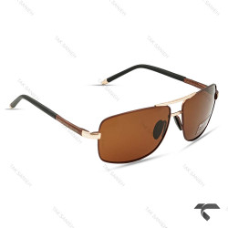 عینک مردانه پورشه دیزاین P1087-4 پلاریزه قهوه ای Porsche-9902-G