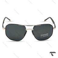 عینک دودی پورشه دیزاین P1089-2 پلاریزه مردانه سیلور مشکی Porsche-9904-G