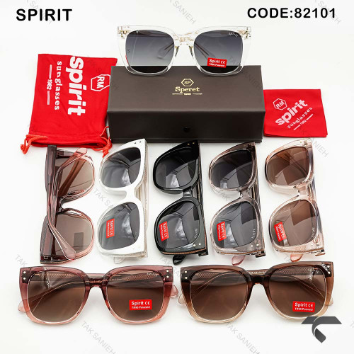 عینک دودی زنانه اسپریت 82101-5 پلاریزه یو وی 400 قهوه ای سوخته Spirit-9911-L