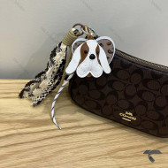 چارم بگ چرمی داگ  Charm bag-9936-L