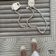 ست گردنبند و دستبند قفل تی سیلور  No Name-9950-S