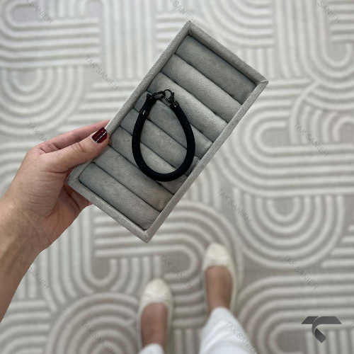 دستبند سیلیکونی امگا تمام مشکی مردانه Omega-9961-G